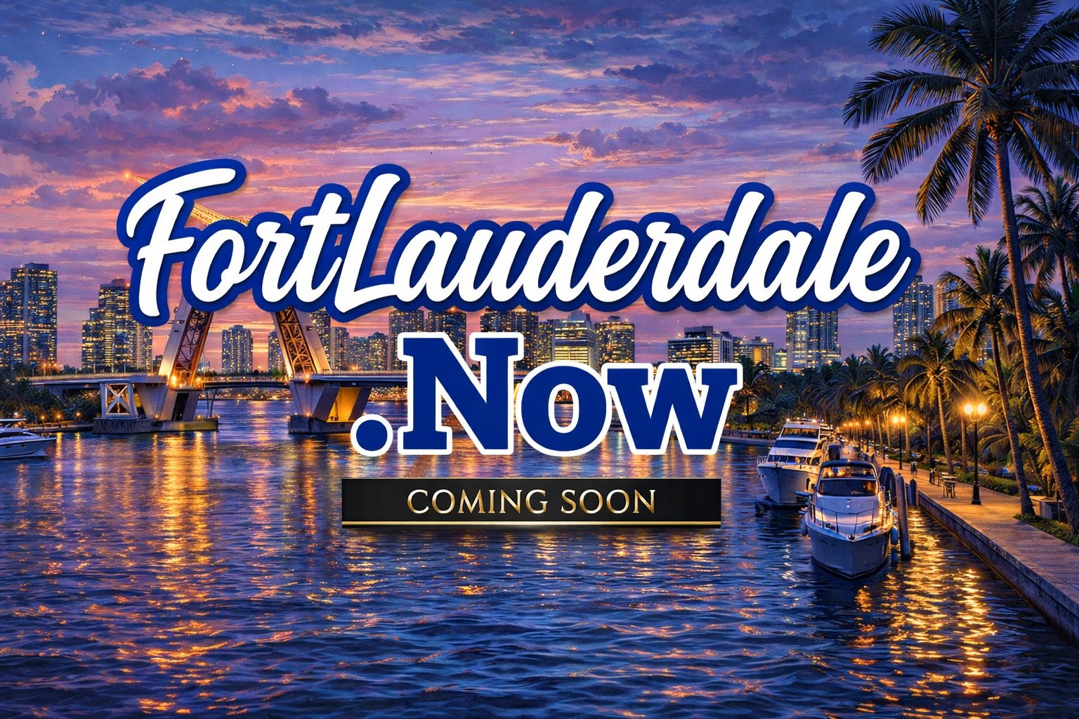 Fort Lauderdale poster art for FortLauderdale.now